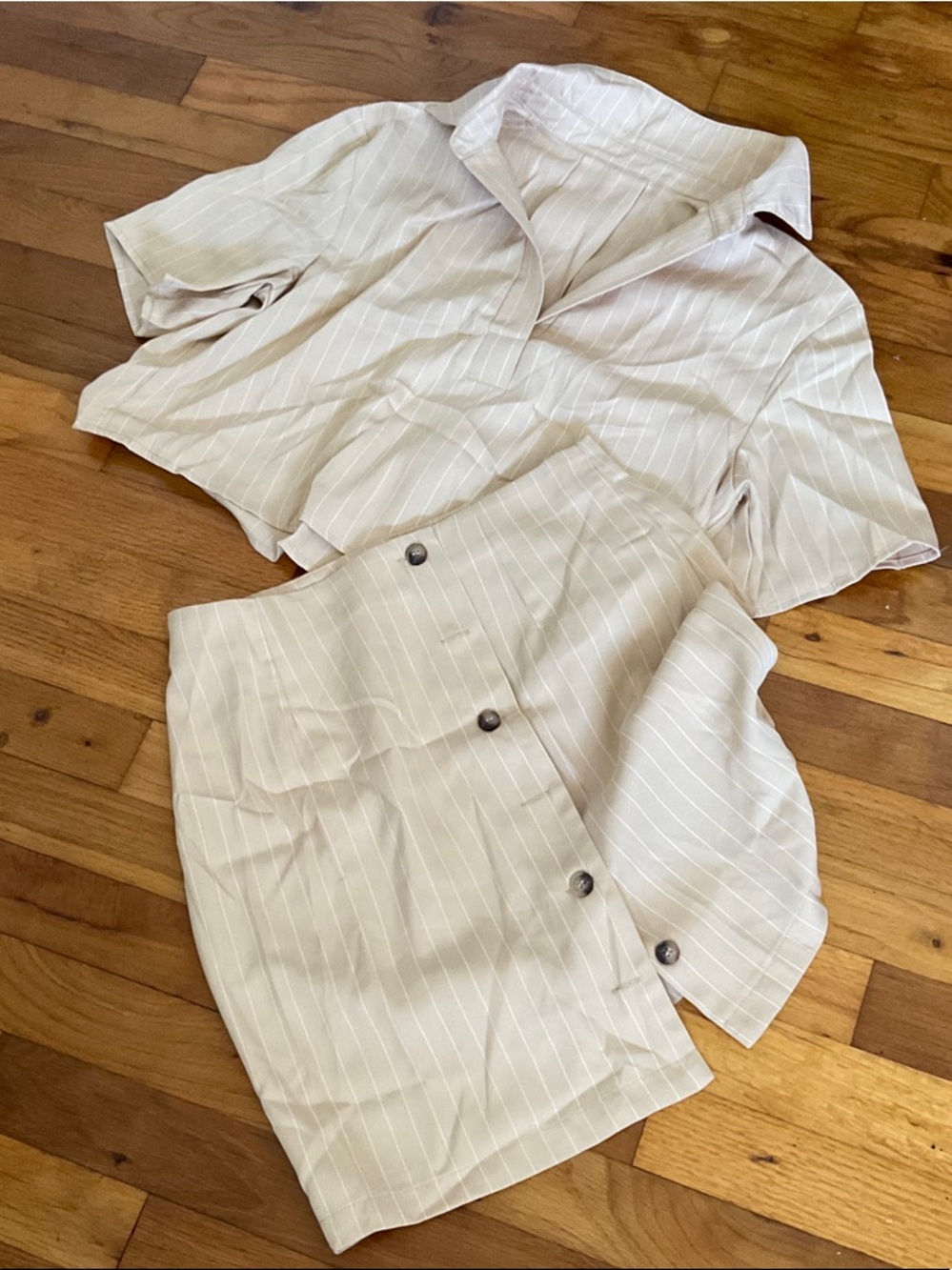 NWT cupshe top & shirt set small